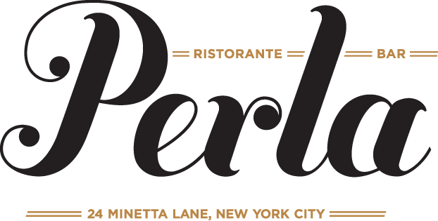 Perla cafe, West Village, New York City Logo